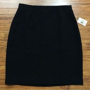 NWT New Inc. International Concepts Black A Line Classic Skirt Size 4 Preppy